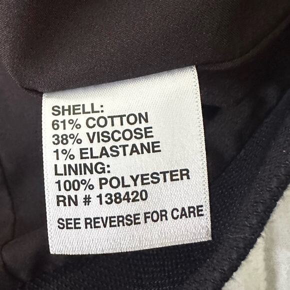 CARLISLE COLLECTION Womens Jacket 12 Navy Blue Satin Trim Timeless Classic - Picture 7 of 13